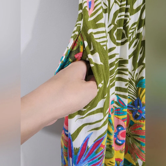 Jams world hawaiian sun dress- Womens Size Small - Picture 6 of 10